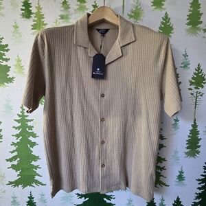 Men's Ben Sherman Tan Short Sleeve Shirt